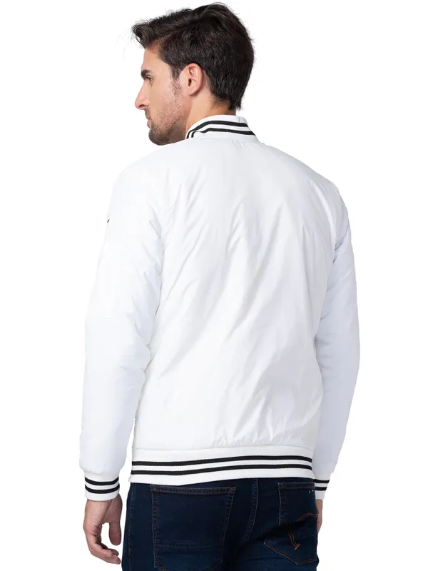 Being Human Regular Fit Men Collared Jackets-White